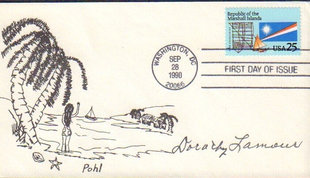 Dorothy Lamour signed FDC (1 of 1)