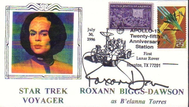 Roxann Biggs Dawson signed Star Trek FDC (1 of 1)