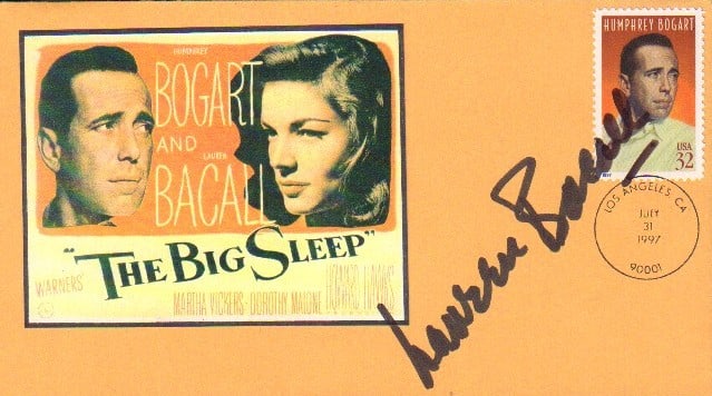Lauren Bacall signed FDC (1 of 1)