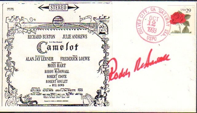 Roddy McDowell signed FDC (1 of 1)