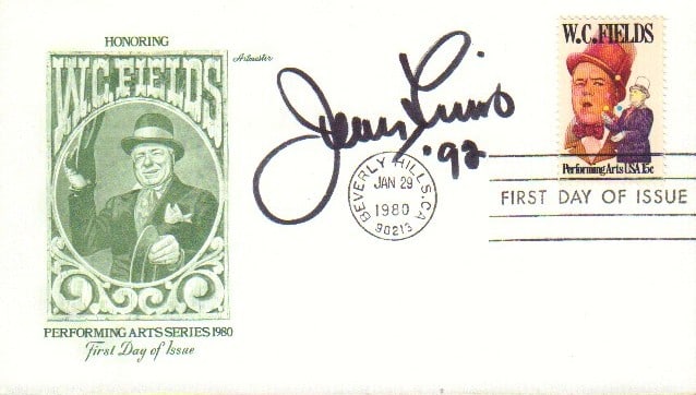 Jerry Lewis signed FDC (1 of 1)