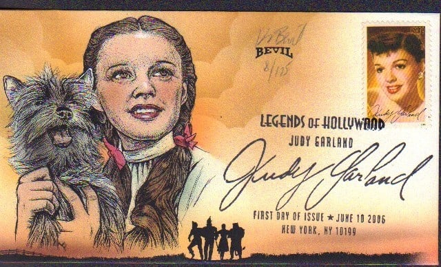 Judy Garland hand colored FDC (1 of 1)