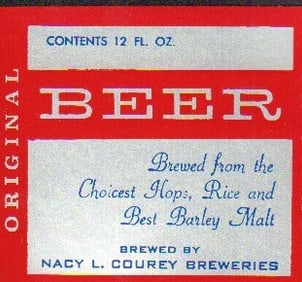 Animal House prop beer label