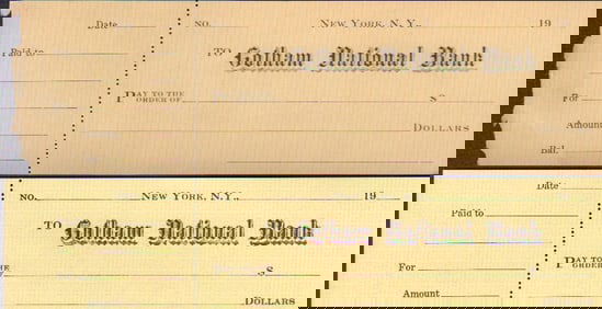 Batman Returns Prop Bank Checks