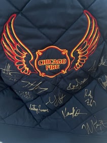 Chicago Fire cast signed crew jacket
