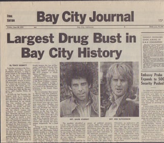 Starsky and Hutch prop newspaper