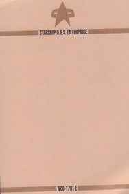 Star Trek Next Gen prop memo page