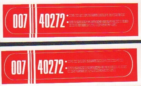 Star Trek Next Gen rare prop decals