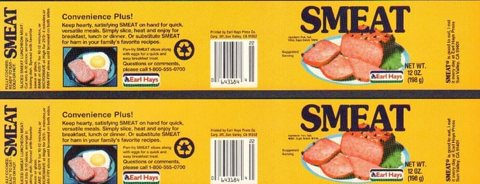 Waterworld prop pair of SMEET labels