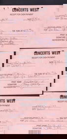 Three Dog Night set of TEN pay slips