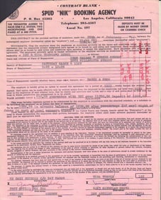 Tina Turner contract