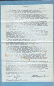 Philo T Farnsworth rare contract