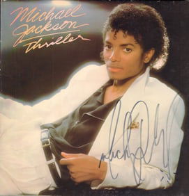 Michael Jackson THRILLER LP signed in person