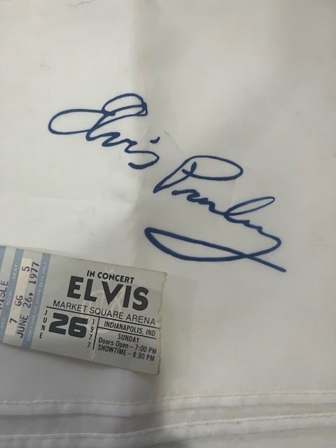 Elvis Presleys LAST concert scarf (1 of 2)