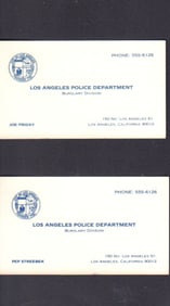 Dragnet prop business cards
