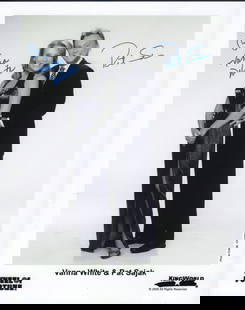 Pat Sajak and Vanna White signed photo: A vintage signed 8x10 by the Wheel of Fortune stars This item comes with a fully illustrated serial numbered letter of authenticity guaranteeing its authenticity for the life of the piece and is