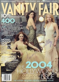 Jannifer Connelly signed Vanity Fair magazine