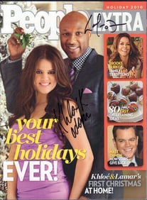 Khloe and Lamar signed People magazine
