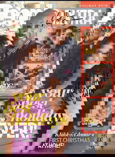 Khloe and Lamar signed People magazine: Married then couple Khloe Kardashian and athlete Lamar Odom signed complete People magazine showing them on the cover This item comes with a fully illustrated serial numbered letter of authenticity