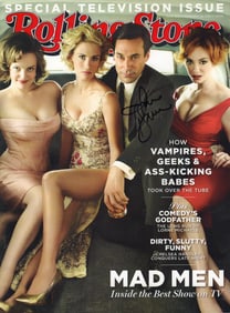 john Hamm signed Rolling Stone magazine