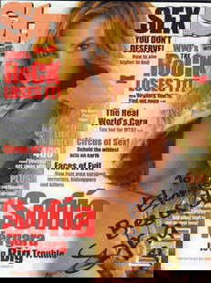 Sofia Vergara STUFF magazine signed: A Stuff mag complete with a PRE Modern Family Vergara on the cover signed back then ! Vintage material is rare on her This item comes with a fully illustrated serial numbered letter of authenticity