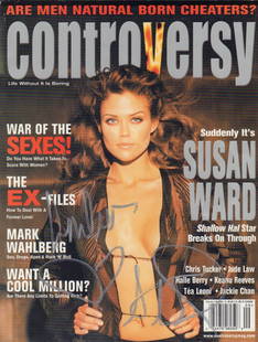 Susan Ward signed Controversy magazine: A complete mag with a sexy Ward on the cover signed in person This item comes with a fully illustrated serial numbered letter of authenticity guaranteeing its authenticity for the life of the piece