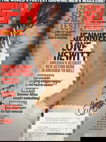 Jennifer Love Hewitt signed FHM magazine