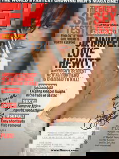 Jennifer Love Hewitt signed FHM magazine: A complete magazine with a young sexy Hewitt on the cover signed by her 15 plus years ago in person very nicely This item comes with a fully illustrated serial numbered letter of authenticity