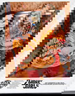 Two Broke Girls cast signed photo: Signed during the shows debut for a network exec by both stars Beth Behrs and Kat Dennings This item comes with a fully illustrated serial numbered letter of authenticity guaranteeing its