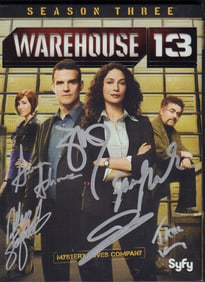 Warehouse 13 cast signed DVD