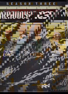 Warehouse 13 cast signed DVD: A Season Three DVD box signed by the cast of the hot sci fi series all four pictured plus two others ! Rare This item comes with a fully illustrated serial numbered letter of authenticity