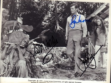 Live and Let Die cast signed photograph