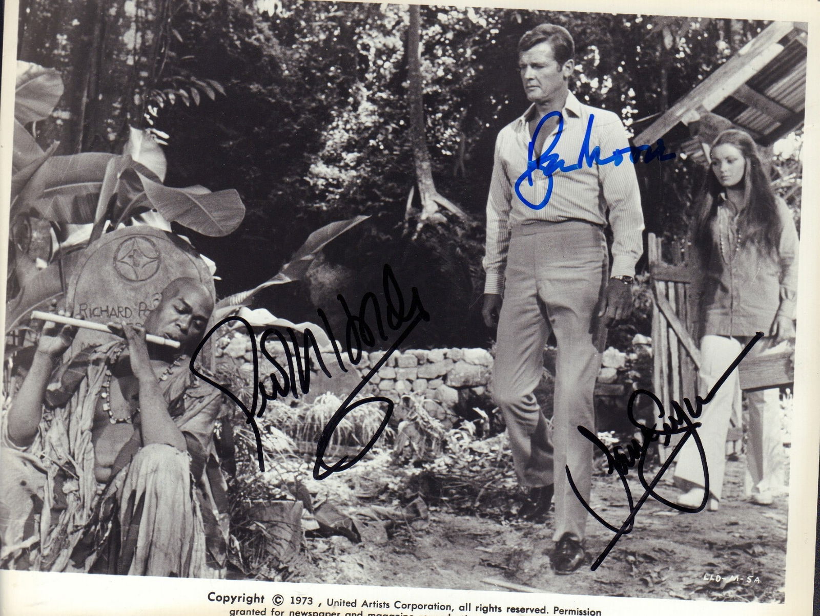 Live and Let Die cast signed photograph (1 of 1)