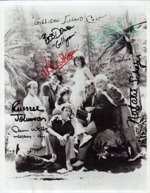 Gilligans Island cast signed photograph