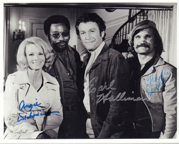 Police Woman cast signed photograph