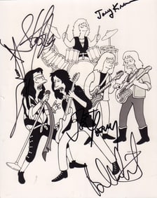 Aerosmith on the Simpsons signed photograph
