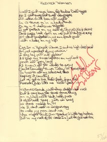 Redneck Woman lyrics signed
