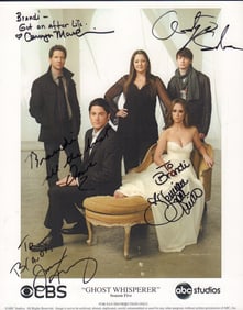 Ghost Whisperer cast signed photograph