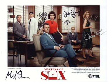 Masters of Sex cast signed photograph