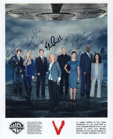 V cast signed photograph