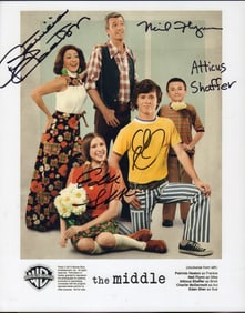 The Middle cast signed photograph