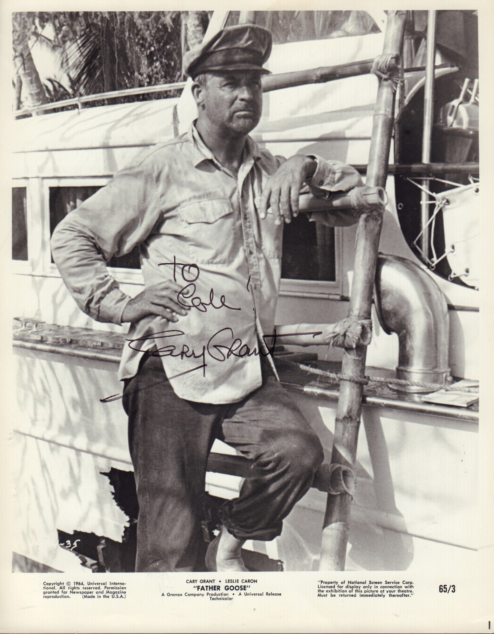 Cary Grant signed photograph (1 of 1)