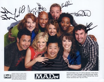 MAD TV rare cast signed photograph