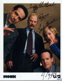 MONK signed cast photograph