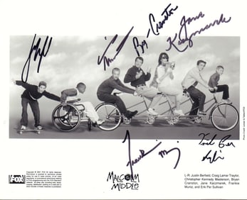 Malcolm in the Middle cast signed photograph