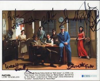 NCIS Los Angeles signed cast photograph