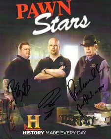 Pawn Stars cast signed photograph