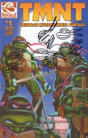 TMNT Issue #1 signed with sketches