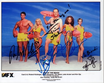 Son of the Beach cast signed photograph