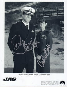 JAG cast signed photograph